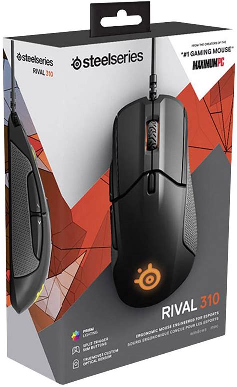 Steelseries Rival 310 USB Gaming mouse Optical Backlit, Ergonomic Black | Conrad.com