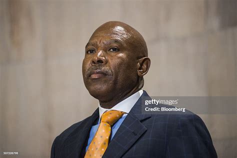 Lesetja Kganyago, governor of the South African Reserve Bank, pauses ...