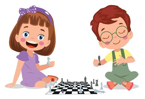 Cartoon Character Playing Chess Game 15276792 Vector Art at Vecteezy