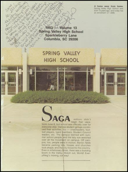 Explore 1983 Spring Valley High School Yearbook, Columbia SC - Classmates