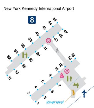 Jfk Terminal 8 Map Of Gates - Best Map of Middle Earth