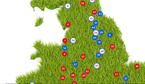 Racecourse Map of Great Britain Great Poster to Tick off All the UK Racecourses You Have Visited ...