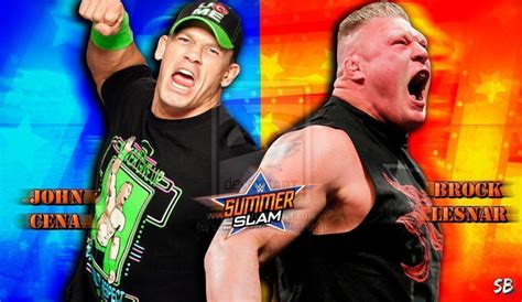 WWE Summerslam 2016 John Cena Vs Brock Lesnar Wallpapers - Wallpaper Cave