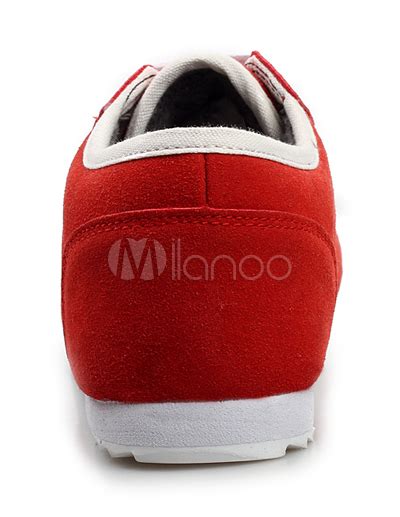 Stylish Round Toe Suede Leather Sneakers for Women - Milanoo.com