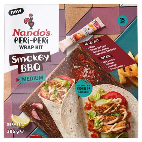 Nando's Smokey BBQ Peri-Peri Wrap Kit 261g | Mexican Sauces & Meal Kits | Iceland Foods