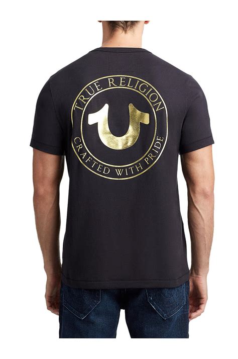 True Religion Metallic Prideful Short-sleeve Graphic T-shirt in Black for Men - Lyst