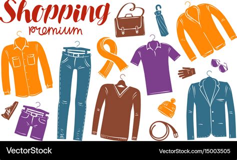 Shopping fashion clothes shop boutique banner Vector Image