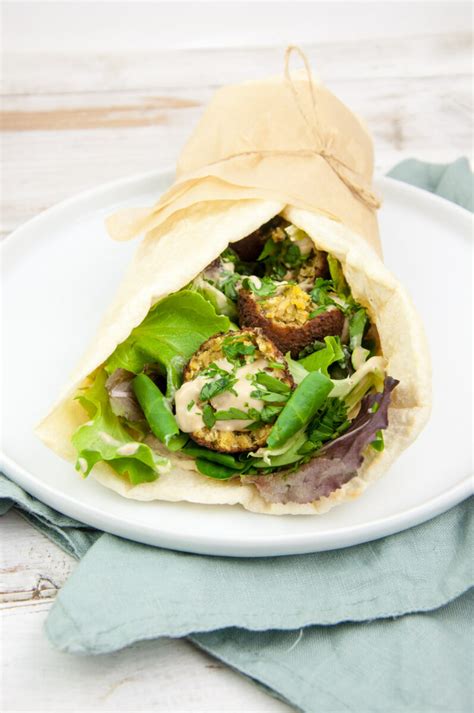 Vegan Falafel Wrap Recipe | Elephantastic Vegan