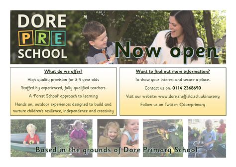 Dore Primary School on Twitter: "Dore Pre-school is now open! #s17 #dore #totley #preschool # ...