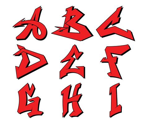 Graffiti Letters Clipart PNG SVG Bundle, Graffiti Font, Graffiti ...