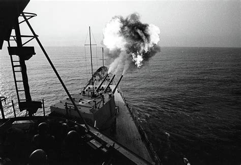 USS Canberra fires at targets in Vietnam 1867 Photograph by Propaganda Express - Fine Art America