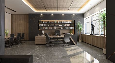 CEO Office - El Hamra Tower - Kuwait City on Behance | Office interior design modern, Office ...