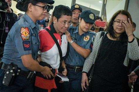 Maria Ressa arrested at NAIA over Anti-Dummy Law