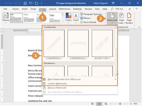 How to Change Background Color in Word | CustomGuide