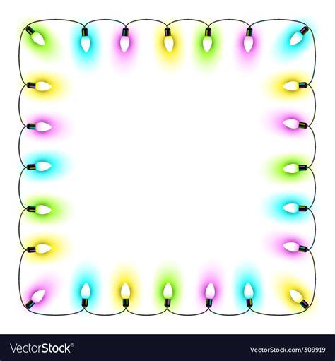 Christmas lights Royalty Free Vector Image - VectorStock