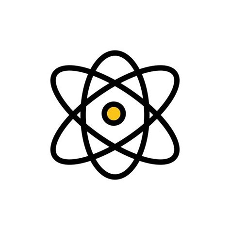 Atomic Physics Clipart PNG Images, Atom Education Physics Science Flat Color Icon Vector Icon ...