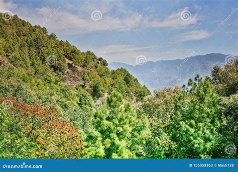 Spring Mountain Landscape of Outer Himalayas Stock Image - Image of ...