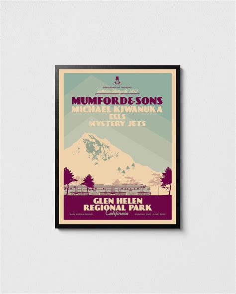 Mumford & Sons Tour Poster Mumford and Sons Print Rock Art - Etsy