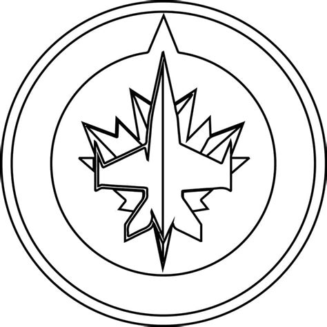 Winnipeg Jets Logo coloring page - Download, Print or Color Online for Free