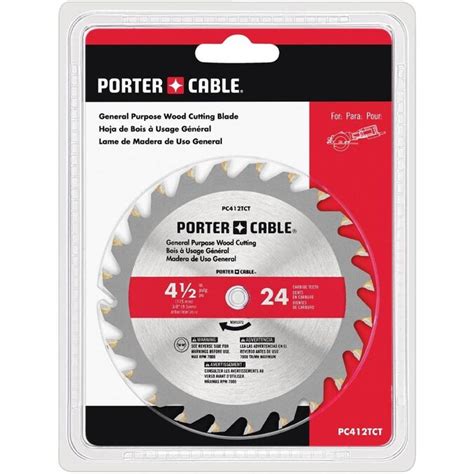 PORTER-CABLE 4-1/2-in 24-Tooth Carbide Circular Saw Blade in the Circular Saw Blades department ...