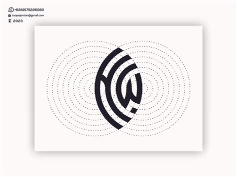 Monogram HW Logo Design by Enwirto on Dribbble