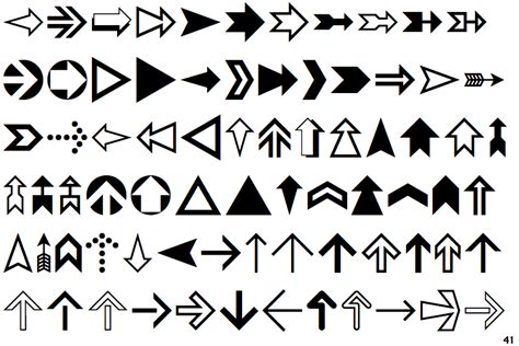 Identifont - Geometric Arrows