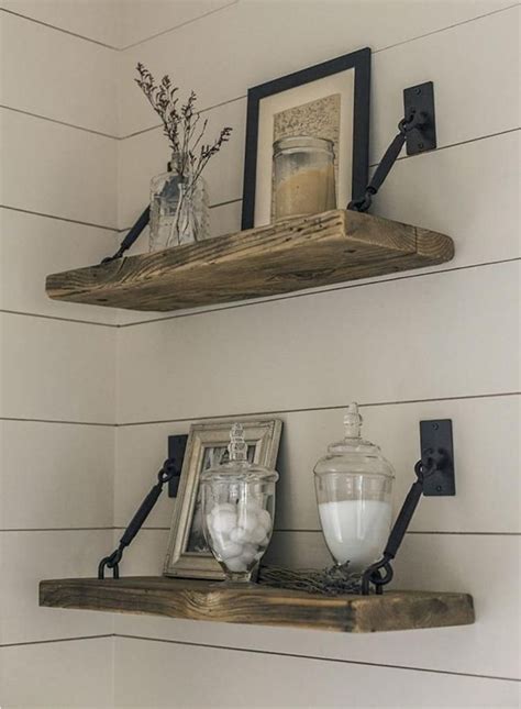 30+ DIY Rustic Bathroom Floating Shelves Ideas | House | Home decor accessories, Easy home decor ...