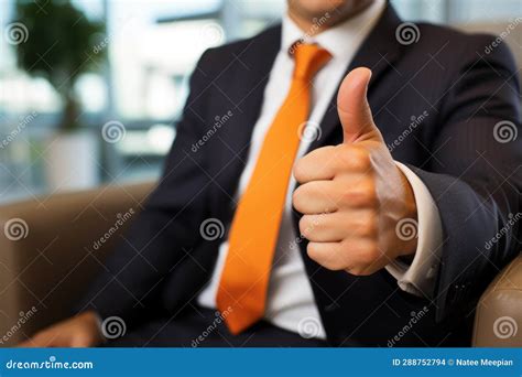 Businessman Wearing Black Suit and Tie Showing Thumbs Up Generative AI. Stock Photo - Image of ...