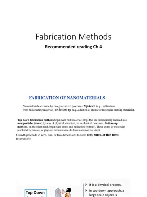 Fabrication Methods | PDF