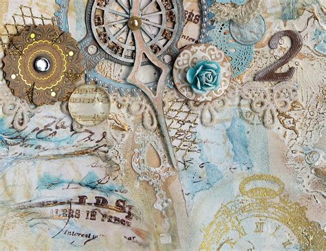 Scraps of Elegance: Time 2 Create (Art Journal Page)