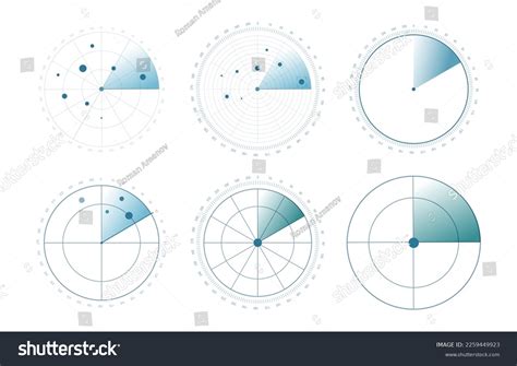 Radar Screen Background Vector Sonar Stock Vector (Royalty Free ...