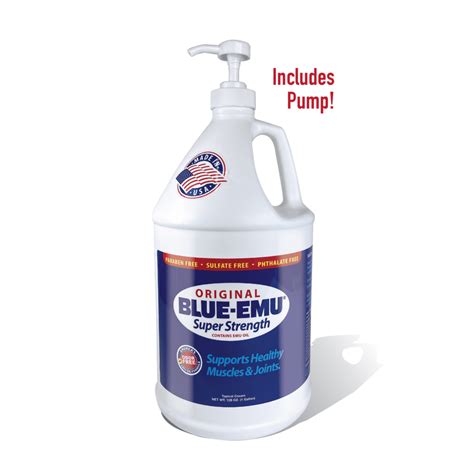 Blue-Emu Original Super Strength Muscle and Joint Cream, 1 Gallon ...