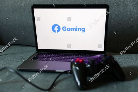 Facebook Gaming Logo Displayed On Laptop Editorial Stock Photo - Stock ...