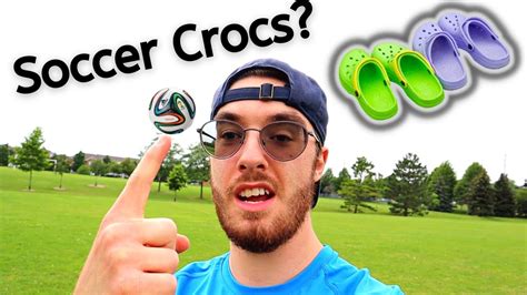 HOW GOOD ARE THEY? USING CROCS AS SOCCER CLEATS/FOOTBALL BOOTS - YouTube