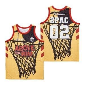 Above The Rim #2 Tupac Basketball Jersey - Sport Fan City