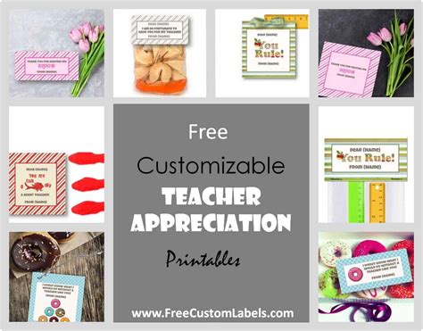 Free teacher appreciation printables | Customize Online