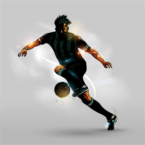 Abstract soccer running with ball 640506 Vector Art at Vecteezy