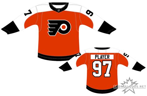 Philadelphia Flyers Uniform - Dark Uniform - National Hockey League ...