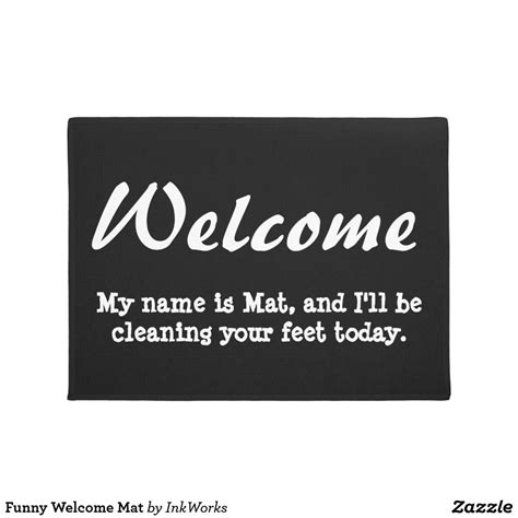 Funny Welcome Mat | Zazzle | Funny welcome mat, Welcome mats, Personalized door mats