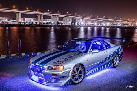 Nissan Skyline Gtr R34 Paul Walker Wallpaper With Car - bahabbild