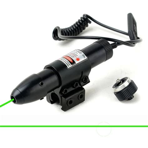 Tactical Adjustable 5mW Green Laser Sight Scope Green Laser Designator For Hunting Riflescope ...