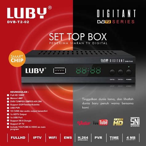 Jual Receiver Set Top Box TV Digital Luby / STB TV Digital T2 T1 STB ...