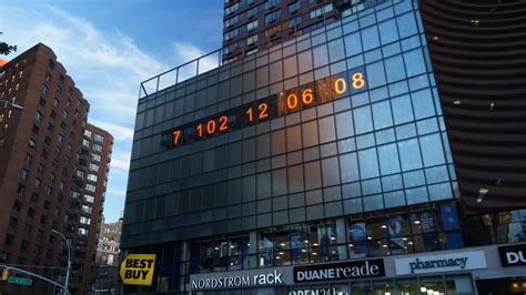 Union Square Clock now counting down to climate disaster