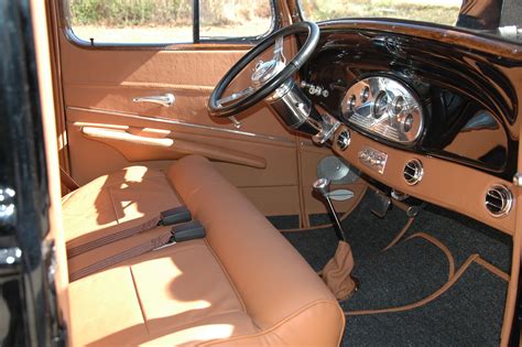 Upholstery. Custom leather interior 1934 Chevy sedan. By Brian Provine bpstreetrods.com ...