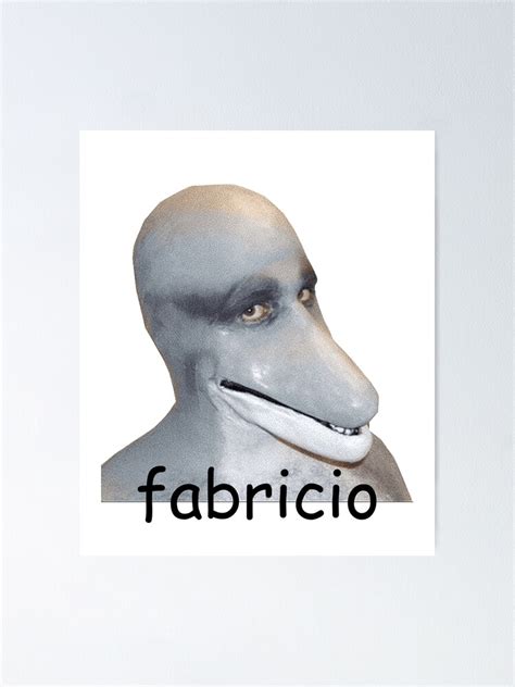 "fabricio Cursed Meme" Poster for Sale by BetterLeo | Redbubble