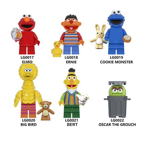 IN STOCK Sesame Street Minifigures Building Blocks Toys for Children ...