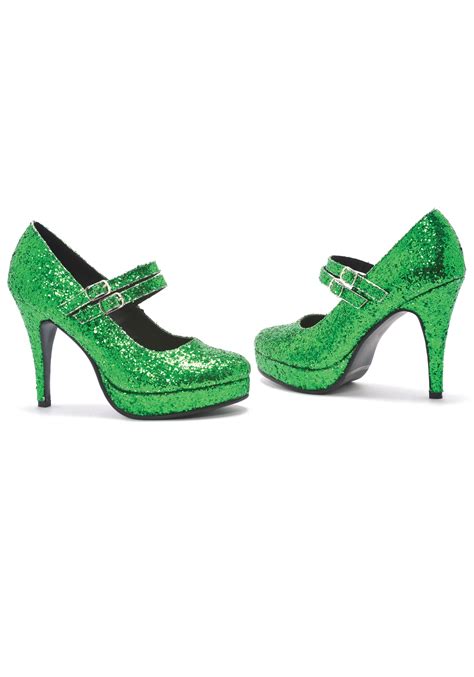 Green Glitter Shoes