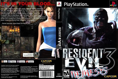 - Resident Evil 3: Nemesis PS1 Box Art Case Insert Cover Only | eBay