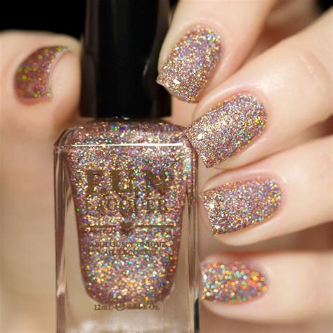 Bronze holographic glitter nail polish – Fun Lacquer on LiveLovePolish ...