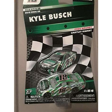 NASCAR Authentics Kyle Busch #18 Diecast Car 1/64 Scale - 2019 Wave 6 ...